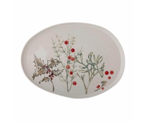 Servering & Servise - Bloomingville - Hollie Serving Plate - Green - Stoneware - 82056201