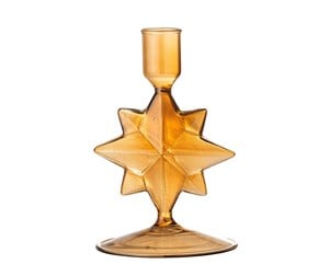 Dekorasjon - Bloomingville - Jisele Candle Holder - Brown - Glass - 82061232