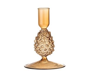 Dekorasjon - Bloomingville - Jisele Candle Holder - Brown - Glass - 82061233