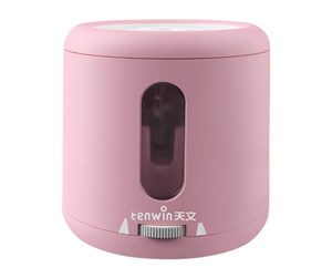 Skrivebordstilbehør - Tenwin 8035-4 battery/USB electric sharpener with container (pink) - TW8035-4