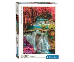 Puslespill - Clementoni Jigsaw Puzzle Colorful Thai Falls 1000pcs. - 39821