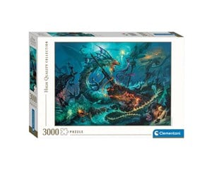 Puslespill - Clementoni Jigsaw Puzzle The Underwater Battle 3000pcs. - 33023