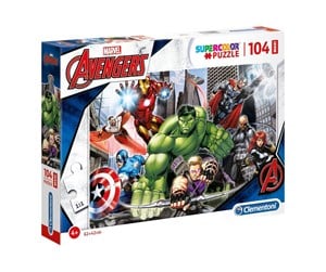 Puslespill - Clementoni Jigsaw Puzzle Super Color Maxi The Avengers 104pcs. - 23688