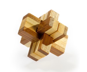 Puslespill - Eureka 3D Bamboo Brain Puzzle Knotty 3D Puslespill - 52473121