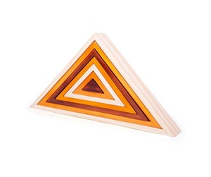 Babyleker - Bigjigs Wooden Triangle Stacking Toy - 33039