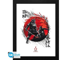 Reklameartikler - ABYstyle - ASSASSIN'S CREED Framed print Shadows Yasuke & Naoe - Bilde - GBYDCO678