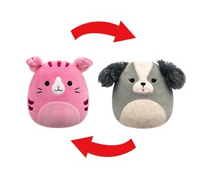 Dukker, Bamser & Utstyr - Squishmallows Flip-a-Mallows Malu the Shih Tzu Dog and Geraldine the Scottish Fold Cat 13 cm - 0196566451360