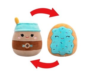 Dukker, Bamser & Utstyr - Squishmallows Flip-a-Mallows Hautely the Coffee and Erissa the Blueberry Poptart 13 cm - 0196566451377