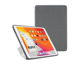 Nettbrett - Deksler og etui - Pipetto iPad 10.2" 2019/2020 Origami case with TPU back - Grey - P052-50-7