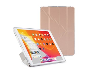 Nettbrett - Deksler og etui - Pipetto iPad 10.2" Metallic Origami case with TPU back - Rose Gold - P052-63C-7