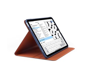 Nettbrett - Deksler og etui - Pipetto iPad Air 11" Origami No5 Rotating Folio Case - Dark Blue - P059-113-AD