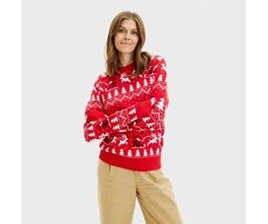 Julegensere - Jule-Sweaters - The stylish Christmas sweater red - XS - 5740009926950