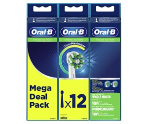 Elektrisk tannbørste - Oral-B Børstehoder Cross Action toothbrush heads 12 pcs. - 374251