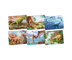 Puslespill - Goki Wooden Jigsaw Puzzle Dinosaur 24 pcs. Tre - 57390