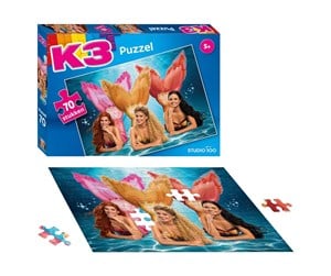 Puslespill - Studio 100 K3 Jigsaw Puzzle - Song of the Mermaid 70 pcs. - MEK3B2001120