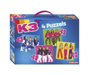 Puslespill - Studio 100 K3 4in1 Puzzle - Stars - MEK3B2001040