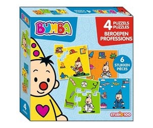 Puslespill - Studio 100 Bumba Puzzle Professions 4in1 - MEBU00003550