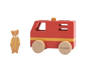 Babyleker - Trixie Wooden Animals Fire Truck Small - 36-283