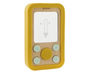 Babyleker - Trixie Wooden Silicone Baby Phone - Mr. Lion - 36-243