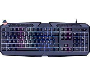 Tastatur - Speed-Link LUDICIUM RGB Rainbow - Gamingtastatur - Amerikansk Engelsk - Svart - SL-670004-BK-US