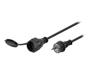 Strømkabel (ekstern) - Pro goobay - power cable - Strøm CEE 7/4 Type F - 10 m - Svart - 4040849714757