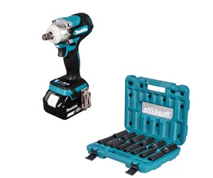 Skru/Bormaskin - Makita DTW300TJX7 Cordless Impact Wrench Set - DTW300TJX7