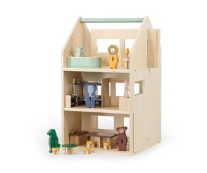 Treleker - Trixie Wooden Dollhouse with Accessories - 36-819