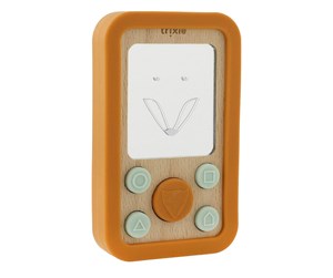 Babyleker - Trixie Wooden Silicone Baby Phone - Mr. Fox - 36-244