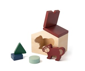 Babyleker - Trixie Wooden House with Blocks - Mr. Monkey - 36-190