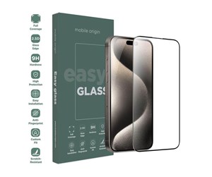 Mobil - Beskyttelsesglass - Mobile Origin EasyGlass for iPhone 15 Pro - FRL-EG-i15Pro