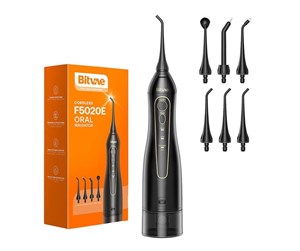 Elektrisk tannbørste - Bitvae Tanntråd Water flosser with nozzles set BV 5020E (Black) - BV 5020E Black