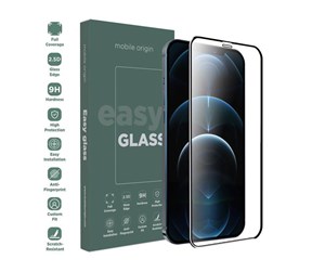 Mobil - Beskyttelsesglass - Mobile Origin EasyGlass for Apple iPhone 12/12Pro - FRL-EG-i12Pro