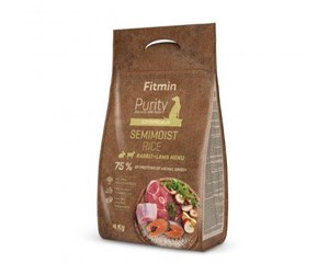 Hund - Fitmin Purity dog Rice Semimoist Rabbit & Lamb 4 kg - VAT011685