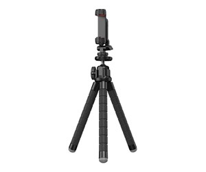 Mobil - Andre tilbehør - APEXEL Octopus flexible tripod APL-JJ025 with GoPro adapter (black) - APL-JJ025