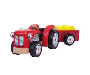 Babyleker - Tidlo Wooden Tractor with Trailer - T0502