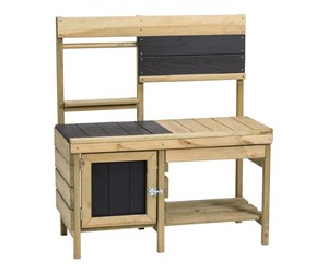 Utendørsleker - SwingKing Wooden Play Kitchen for Outdoors - 7850061