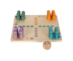 Brettspill & Puslespill - Small Foot - Wooden Ludo Game Dino - 12619