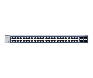 Switch/splitter - Netgear GS748T - V6 - switch - 48 ports - smart - rack-mountable - GS748T-600EUS