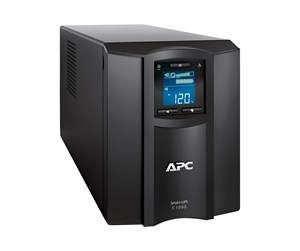 Strømkabel (ekstern) - APC Smart-UPS C - UPS - line interactive IEC C13 outlets tower SmartConnect port AVR graphic LCD - 600 Watt - 1000 VA - SMC1000ICR