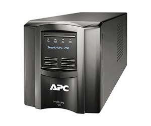 Strømkabel (ekstern) - APC Smart-UPS - UPS - line interactive tower IEC C13 outlets SmartConnect port SmartSlot AVR LCD - 500 Watt - 750 VA - SMT750ICR