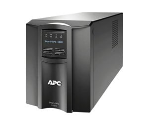 Strømkabel (ekstern) - APC Smart-UPS - UPS - line interactive tower IEC C13 outlets SmartConnect port SmartSlot AVR LCD - 700 Watt - 1000 VA - SMT1000ICR