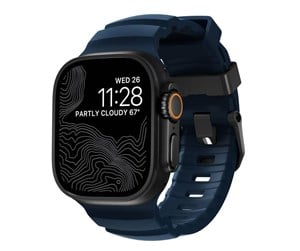 Smartklokke - Tilbehør - Nomad Rocky Point Band for Apple Watch 49/45/44/42mm - Black/Atlantic - NM014827858