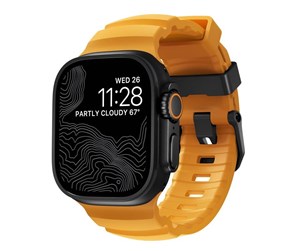 Smartklokke - Tilbehør - Nomad Rocky Point Band for Apple Watch 49/45/44/42mm - Black/Sol - NM014810858