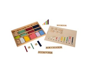 Brettspill & Puslespill - Small Foot - Wooden Learning Box with Counting Rods and Counting Blocks Set - 12559