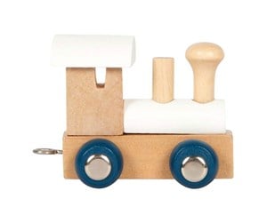 Barnerom - Small Foot - Wooden Letter Train Polar - Locomotive White - 12570