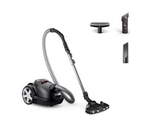 Støvsuger - Philips Støvsuger Performer LED 8000 Series XD8122 - vacuum cleaner - canister - dark black - XD8122/10