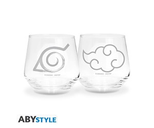 Reklameartikler - ABYstyle - NARUTO SHIPPUDEN - 2 Glass Set - Konoha & Akatsuki x2 - Glass - ABYVER288