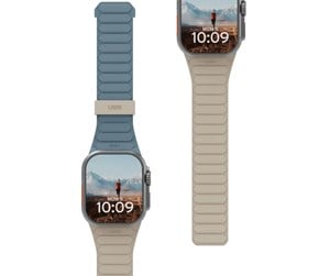 Smartklokke - Tilbehør - UAG Pathfinder Silicone Strap for Apple Watch - Dune/Cloud Blue - 44/45/46/49mm - 194161118051