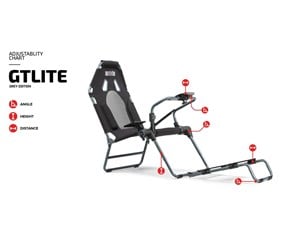 Spill - Tilbehør - Next Level Racing GT Lite Racing Foldable Cockpit - Grey - NLR-S021GR