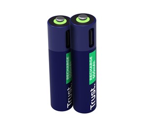 Batteri - Trust 2 x AAA USB-C Rechargeable - 25585